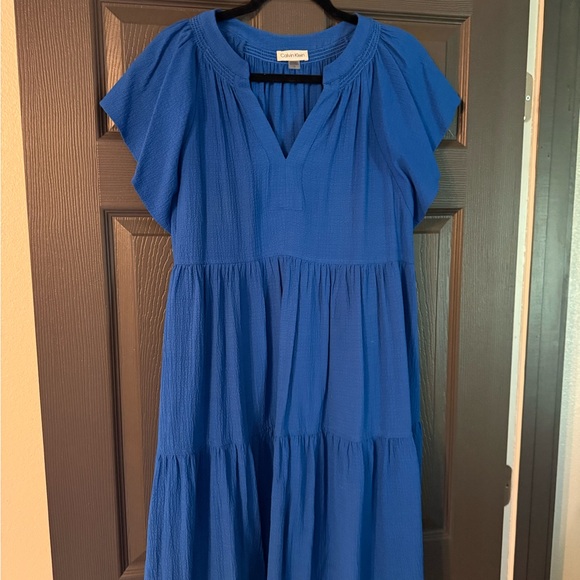 Calvin Klein Royal Blue Midi Dress - Picture 1 of 3